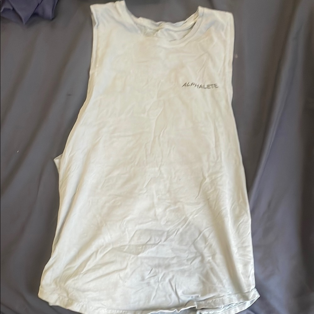 Alphalete White Sleeveless Top
